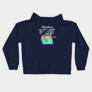 Adventure the best way to learn Kids Hoodie